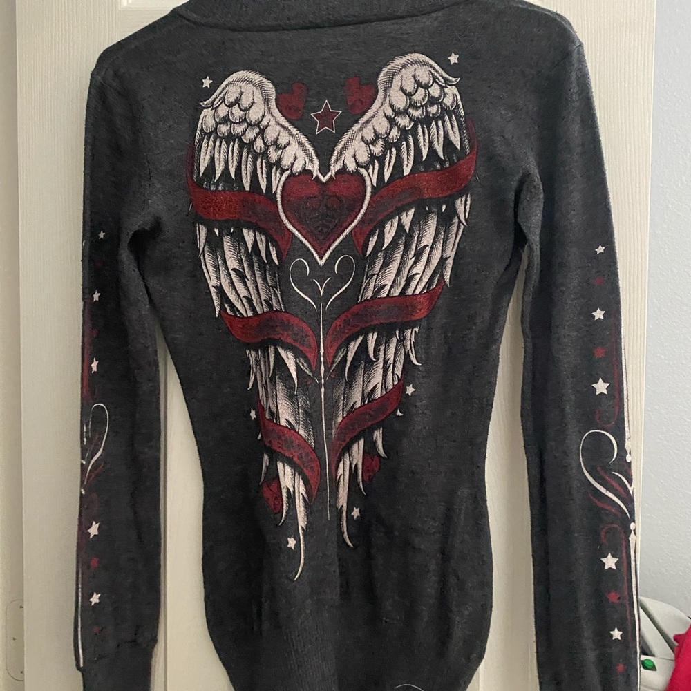 Gray Affliction Sweater